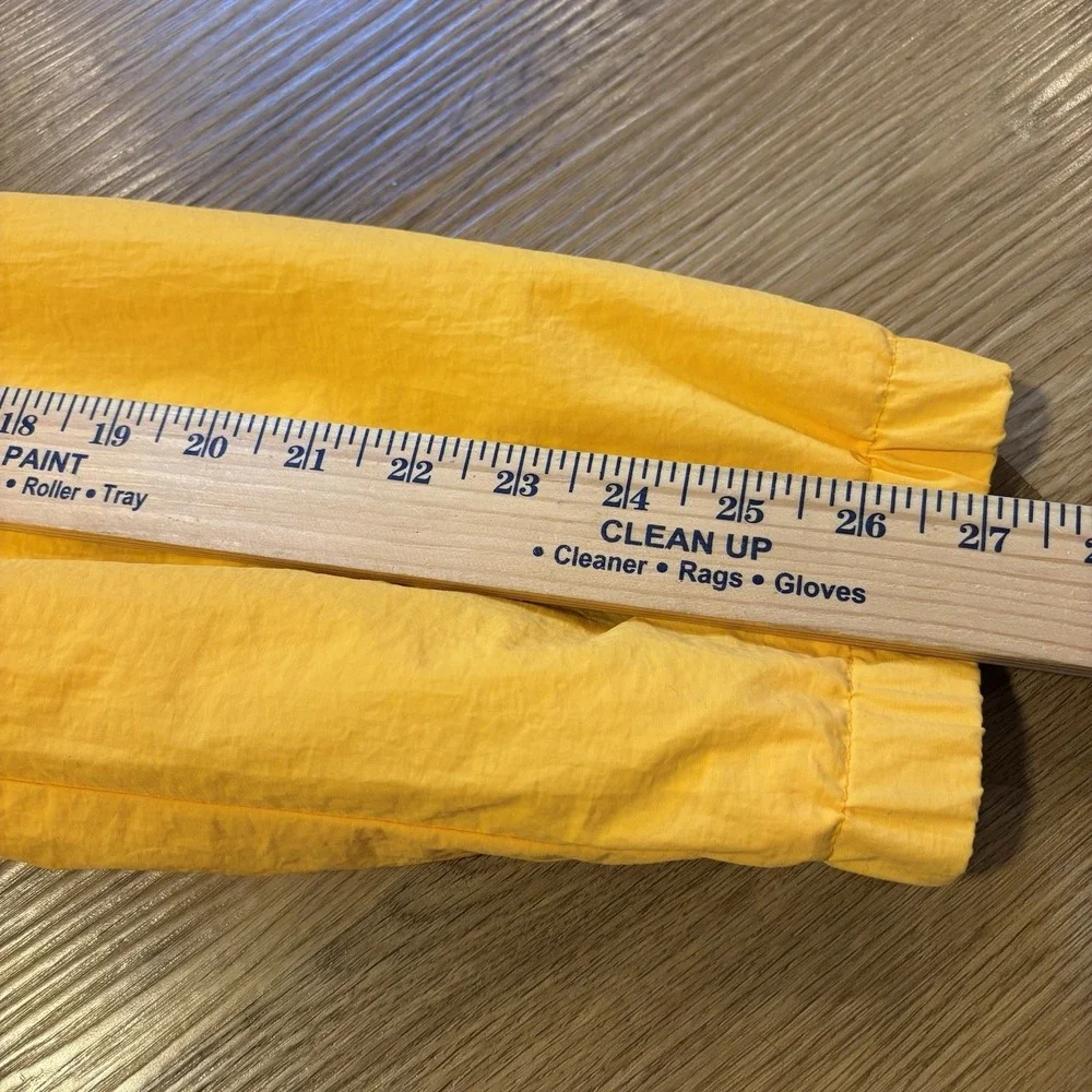 Levi's Hooded Rain Jacket Men's XL Yellow Windbreaker Jacket Full Zip Utility - Picture 15 of 15